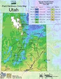 usda plant hardiness zone map for utah