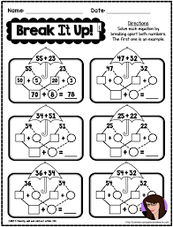 Spring No Prep Math 2nd Grade Spring Math Touch Math Worksheets Fun Math