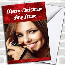 Cheryl Cole Smiling Personalized Birthday Card