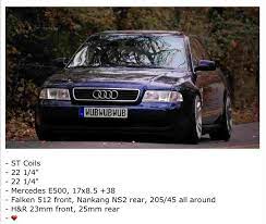 2000 2001 Audi A4 Stance This Is How I Want Mine To Sit On The Ground Audi A4 Audi Rims And Tires