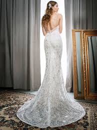Kenneth Winston Style 1711 Glamorous Head To Toe Sequin Gown With Plunging Neckline Luxurious B Wedding Gown Backless Wedding Dresses Mermaid Wedding Dress