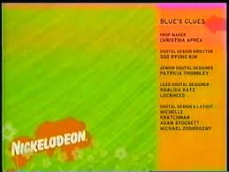Blue's clues closing credits 4. Nick Jr Credits Error 10 30 07 Video Dailymotion