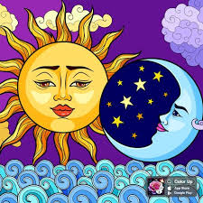 Celestial Sun Lady Art Print