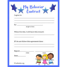 Use our teen driving contract, dating contract, or teen discipline. Printable Behavior Charts For Home School Acn Latitudes