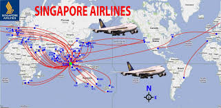 Singapore Airlines Route Map Route Map Singapore Airlines Route
