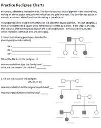 Interpreting a human pedigree answer key worksheets. Analyzing Human Pedigrees