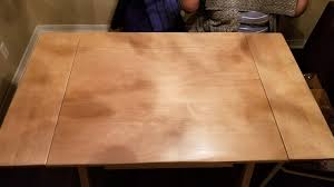 Use a cotton rag or a sponge to apply the dye. Finally Done Refinishing My Solid Maple Dining Table Album On Imgur