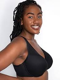 Curvy Couture Women's Plus Size Sheer Mesh Plunge T-Shirt Bra, Black Hue,  120F: Buy Online at Best Price in UAE