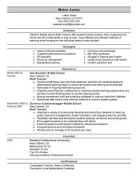 unforgettable teacher resume examples