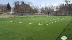 Oval Tennis Tennis Court Construction Maintenance In 2020 Tennis Court American Sports Tennis
