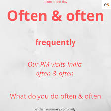 Often And Often Meaning And Examples English Words Learn English Words English Vocabulary Words