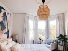 Buy black bedroom curtains & blinds and get the best deals at the lowest prices on ebay! How To Hang Blackout Curtains On A Bay Window Eliza Kern Design