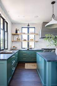 Walnut Project Modern Black Kitchen Modern Kitchen Window Green Countertops