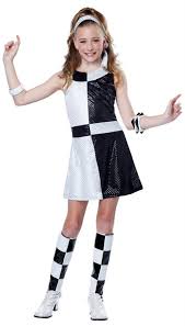 Black And White Halloween Costume Women Tween Black White 60 S Mod Costume Candy Apple Costumes 60 S Costumes Tween Costumes Disco Costume Tween Halloween Costumes