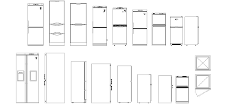 autocad buzdolabi cizimleri cizim autocad mimari tasarim
