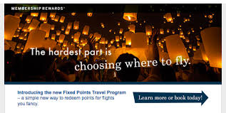 Rewards Canada American Express Fixed Points Travel Program