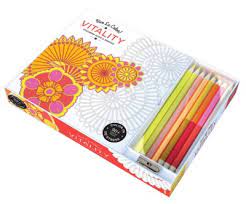 Download Vive Le Color Vitality Adult Coloring Book And Pencils Paperback Abrams