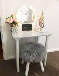 Kmart Hacks 9 Ways To Hack This Cute Kmart Wooden Vanity Table Wooden Vanity Diy Vanity Table Mermaid Room Decor