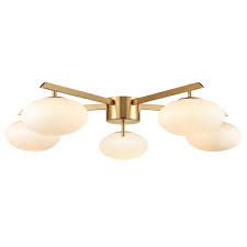 Check spelling or type a new query. Brushed Brass White Alby Led 5 Light Flush Mount Chandelier Poly Bark