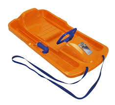 Lenkbob für kinder & erwachsene. Schlitten Rodel Lenkbob Khw Snow Fox Orange Real De