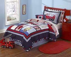 Neel fire protection apparatus, inc. Fireman S Fire Truck Cotton Bedding Twin Quilt Set Designer Appliqued Kidsroomtreasures Com