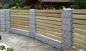 Zaun Fence Gabionen Mit Holz Mehr Sichtschutzzaun Garten Zaun Garten Sichtschutz Garten Zaun