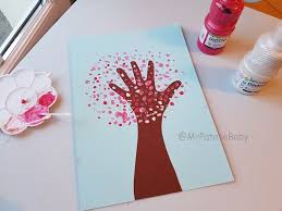 Tableau Recapitulatif Des Participations Au Rendez Vous Blog Avec Nos 10 Doigts 1 Acti Peinture Coton Tige Activite Manuelle Noel Primaire Arbre De Printemps