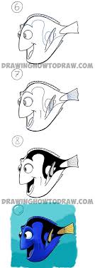 How To Draw Dory From Pixars Finding Nemo In Easy Steps Drawing Tutorial How To Draw Step By Step Drawing Tutorials Dory Drawing Easy Disney Drawings Disney Drawings