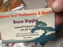 There's nothing better than getting an unexpected package in the mail. From Bruce  Riggins, tool sharpener and fixer extraordinaire. If you need your bonsai  tools serviced, he's your man. Thank you sir! #