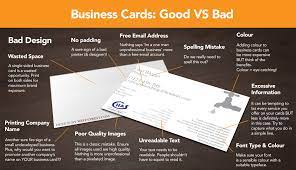 But, what makes a good business card? Infographic Good Business Card Design Vs Bad Xpand Marketing