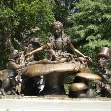 Alice in wonderland garden sculptures. Alice In Wonderland Statue New York New York Atlas Obscura