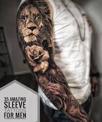 35 Amazing Sleeve Tattoos For Men Best Sleeve Tattoos Tiger Tattoo Sleeve Lion Tattoo Sleeves