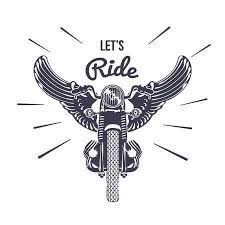 Hand Drawn Vintage Motorcycle With Wings Motorcycle Tattoos Bike Tattoos Bike Drawing