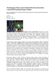 Langkah langkah yang patut diambil untuk membentuk masyarakat malaysia yang harmoni dan sejahtera. Doc Masy Madani Yetty Oktavianita Academia Edu