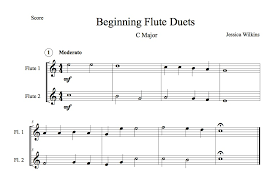 Our sheet music collection includes 500+ original arrangements of famous composer masterworks, traditional songs, classic pop/rock songs, bible songs and hymns, christmas carols, and original works. Beginning Flute Duets Digital Download Jdw Sheet Music