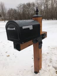 Use it how you choose, but we think your family,… Mailbox Post With 6x6 Post Look At Those Decorative Tops And Post Caps That You Can Get All From Madison Ir Wrought Iron Mailbox Mailbox Decor Wooden Mailbox