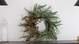 At 22 in diameter, decorate in doors and walls. Diy Eucalyptus And Berry Fall Wreath Zevy Joy