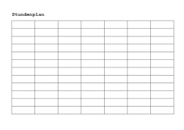 Blanko tabellen zum ausdruckenm / tageszeitplanvor. Stundenplan Vorlage Fur Word Kostenlos