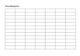 In ihr sind die blutdruck normalwerte verzeichnet und auch die generellen abweichungen bei einem. Stundenplan Vorlage Fur Word Kostenlos