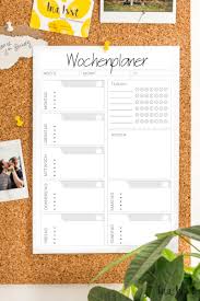 Kaum kommt dein kind in die schule, wird es zunehmend selbstständig. Wochenkalender To Do Wochenplaner Zum Ausdrucken Ina Isst