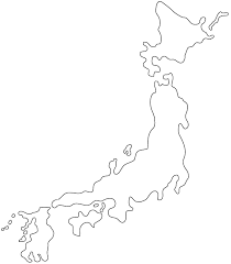 Elevation map of japan with roads and cities. Printable Map Of Japan Blank Outline In Pdf World Map With Countries