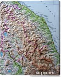 Lombardia e lazio devono aspettare. Quadro Su Tela Carta Geografica Di Umbria E Marche Pixers Viviamo Per Il Cambiamento