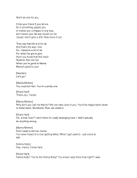 We begin as frank is captured by agent carl hanratty, after years of pursuit. Chicago Musical Script