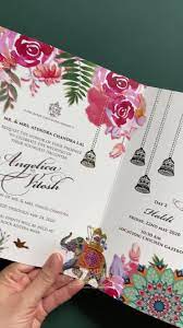 Luxury Indian Wedding Invitation Cards For Your Royal Boho Hindu We Video Indian Wedding Invitation Cards Indian Wedding Invitations Wedding Invitation Card Design