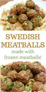 Enjoy classic preparations like spaghetti marinara and meatball sandwiches — or take their flavor in a totally new direction with these recipes from food network. Delicious Swedish Meatballs Using Frozen Meatballs Mom 4 Real