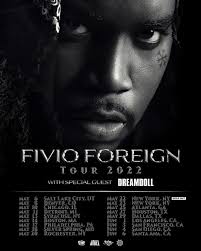 Who's ready for the FIVIO FOREIGN 2022 Tour next Friday, May 20th??  @fivioforeign_8fs @dreamdoll Limited tix still available