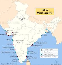 Major And Intermediate Sea Ports In India Ports In India Sea Port Geography Map