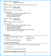 Primary Teacher Cv Example Page 2 Teacher Cv Cv Examples Cv Template