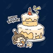 Kek hari jadi didi & friends kek hari jadi fondant didi and friends. Kartun Batang Angka Gadis Kecil Makan Kek Hari Jadi Gambar Unduh Gratis Imej 611365883 Format Psd My Lovepik Com