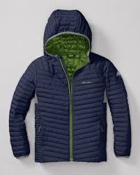 Boys Microtherm Down Hooded Jacket First Ascent Jaqueta Colete